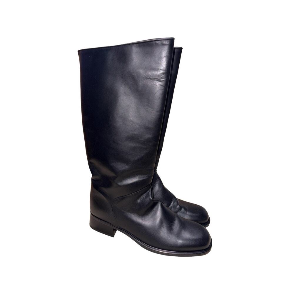 Santana Canada 797 Black Leather Waterproof Tall Boots  Size: 11M